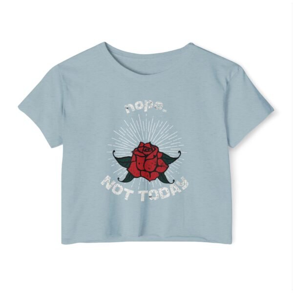 Women’s Festival Crop Top – Nope. Not Today Shirt | Trendy Graphic Crop Tee for Women, Plus Size, Casual Summer Outfit - Image 13