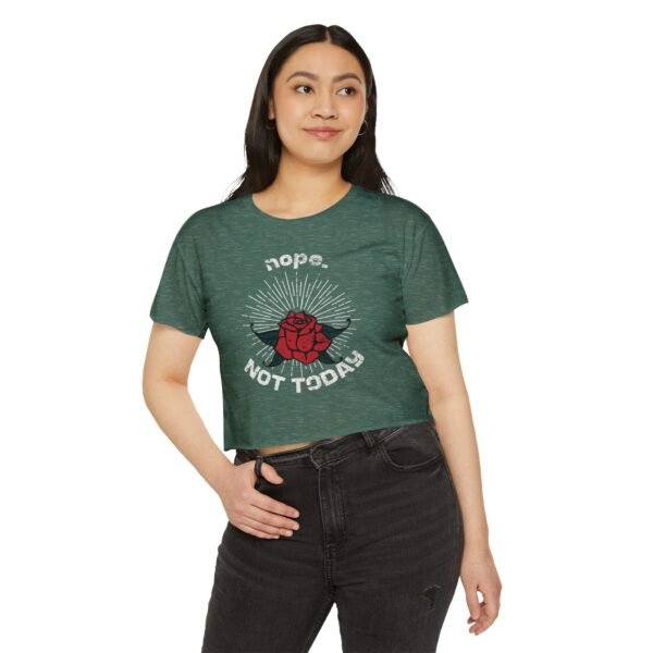 Women’s Festival Crop Top – Nope. Not Today Shirt | Trendy Graphic Crop Tee for Women, Plus Size, Casual Summer Outfit - Image 11