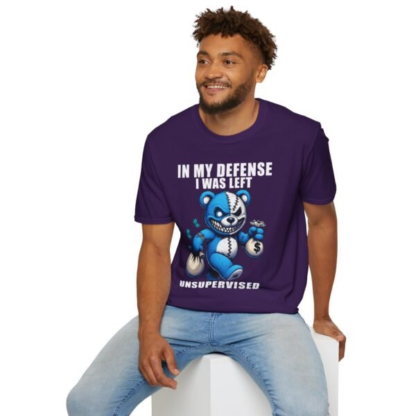 In My Defense I Was Left Unsupervised T-Shirt | Funny Meme Graphic Tee for Men & Women - Image 65