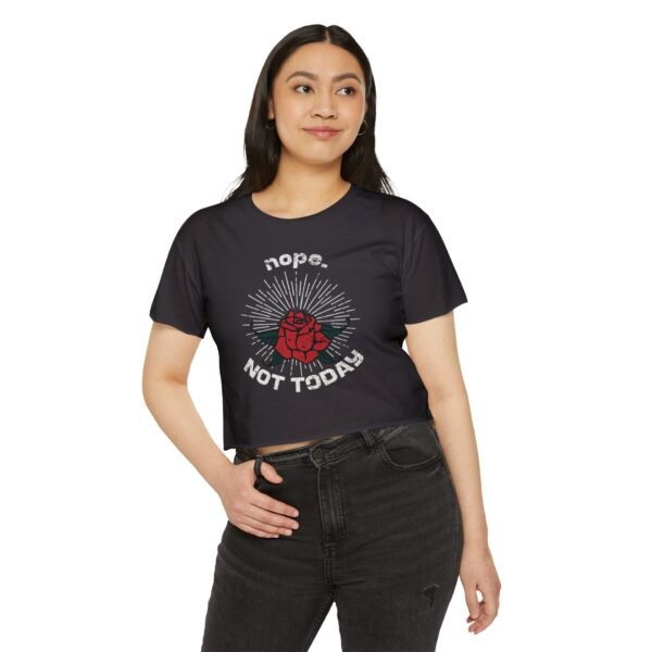 Women’s Festival Crop Top – Nope. Not Today Shirt | Trendy Graphic Crop Tee for Women, Plus Size, Casual Summer Outfit - Image 23