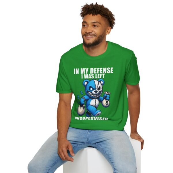 In My Defense I Was Left Unsupervised T-Shirt | Funny Meme Graphic Tee for Men & Women - Image 20