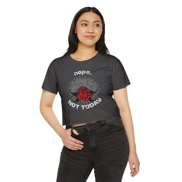 Women’s Festival Crop Top – Nope. Not Today Shirt | Trendy Graphic Crop Tee for Women, Plus Size, Casual Summer Outfit - Image 27