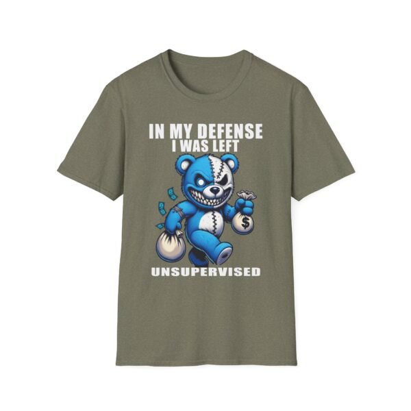 In My Defense I Was Left Unsupervised T-Shirt | Funny Meme Graphic Tee for Men & Women - Image 11