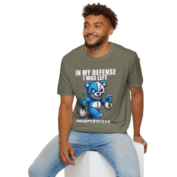 In My Defense I Was Left Unsupervised T-Shirt | Funny Meme Graphic Tee for Men & Women - Image 15