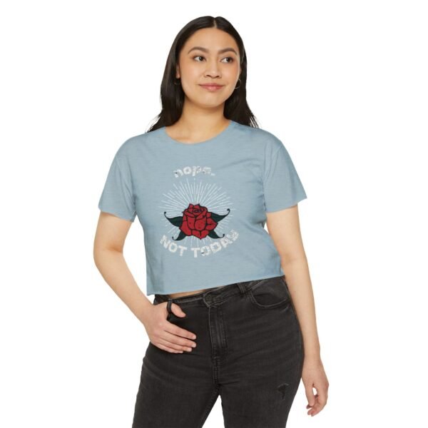 Women’s Festival Crop Top – Nope. Not Today Shirt | Trendy Graphic Crop Tee for Women, Plus Size, Casual Summer Outfit - Image 15
