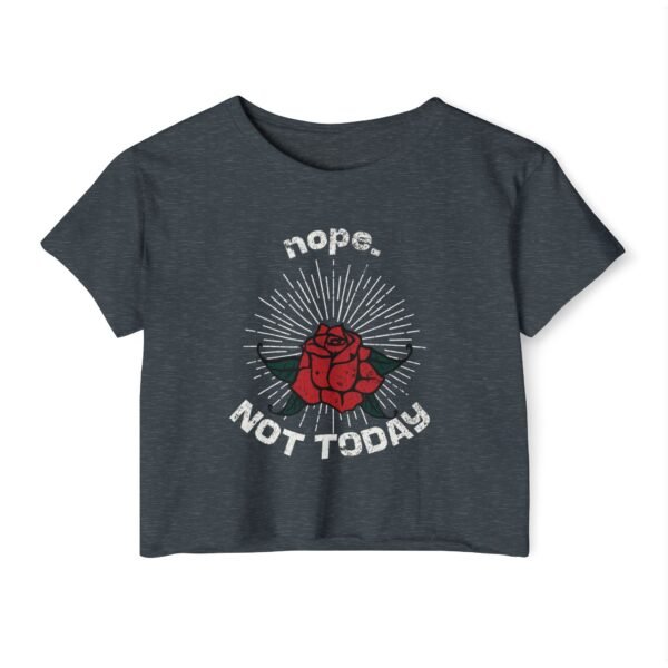 Women’s Festival Crop Top – Nope. Not Today Shirt | Trendy Graphic Crop Tee for Women, Plus Size, Casual Summer Outfit - Image 17