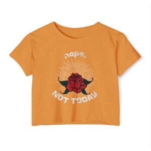 Women’s Festival Crop Top – Nope. Not Today Shirt | Trendy Graphic Crop Tee for Women, Plus Size, Casual Summer Outfit