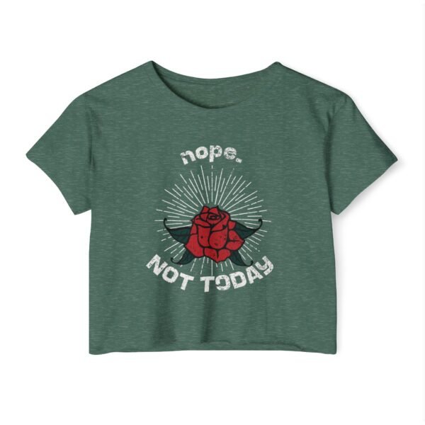 Women’s Festival Crop Top – Nope. Not Today Shirt | Trendy Graphic Crop Tee for Women, Plus Size, Casual Summer Outfit - Image 9