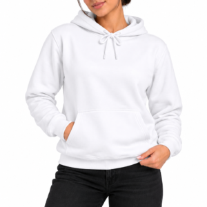 Women's custom hoodie, white, front - Fort Wayne