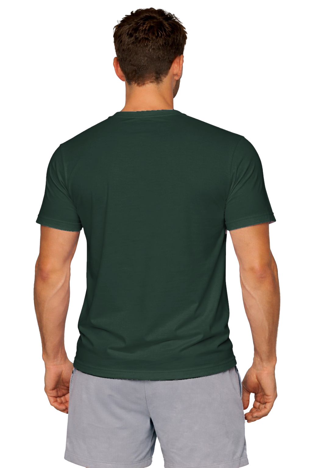 Forest Green custom t-shirt for men - Fort Wayne printing, back view