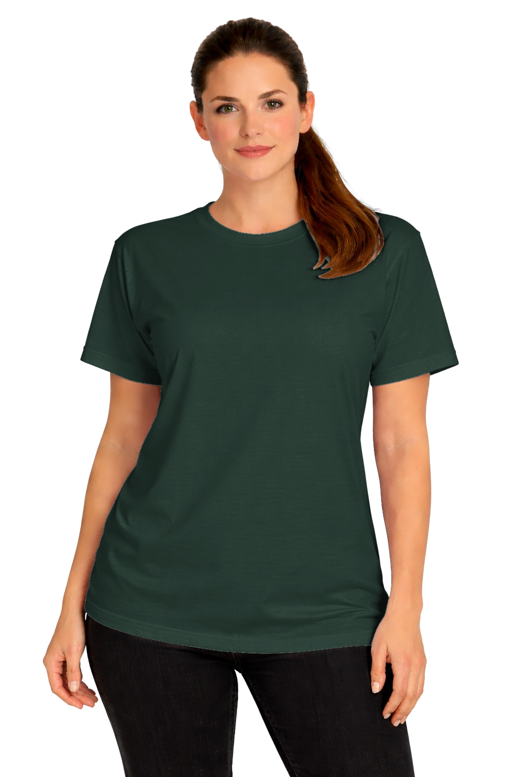 Forest Green custom t-shirt for women - Fort Wayne printing, front view