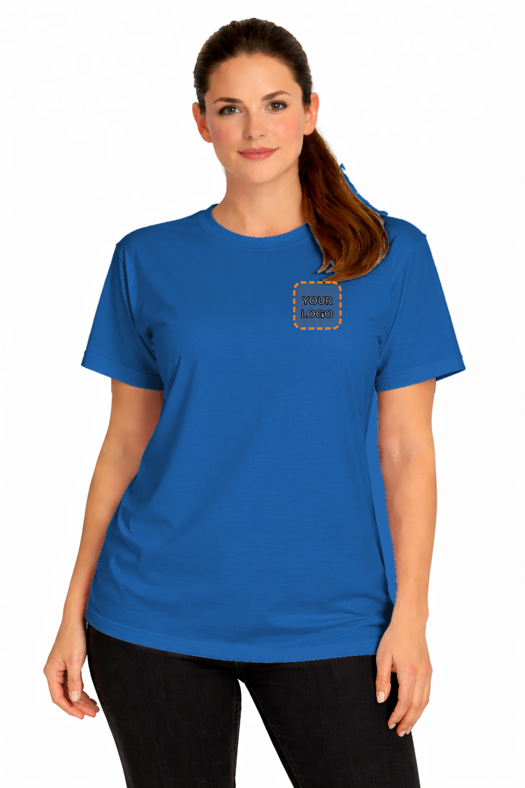 Royal custom t-shirt for women - Fort Wayne printing, front view