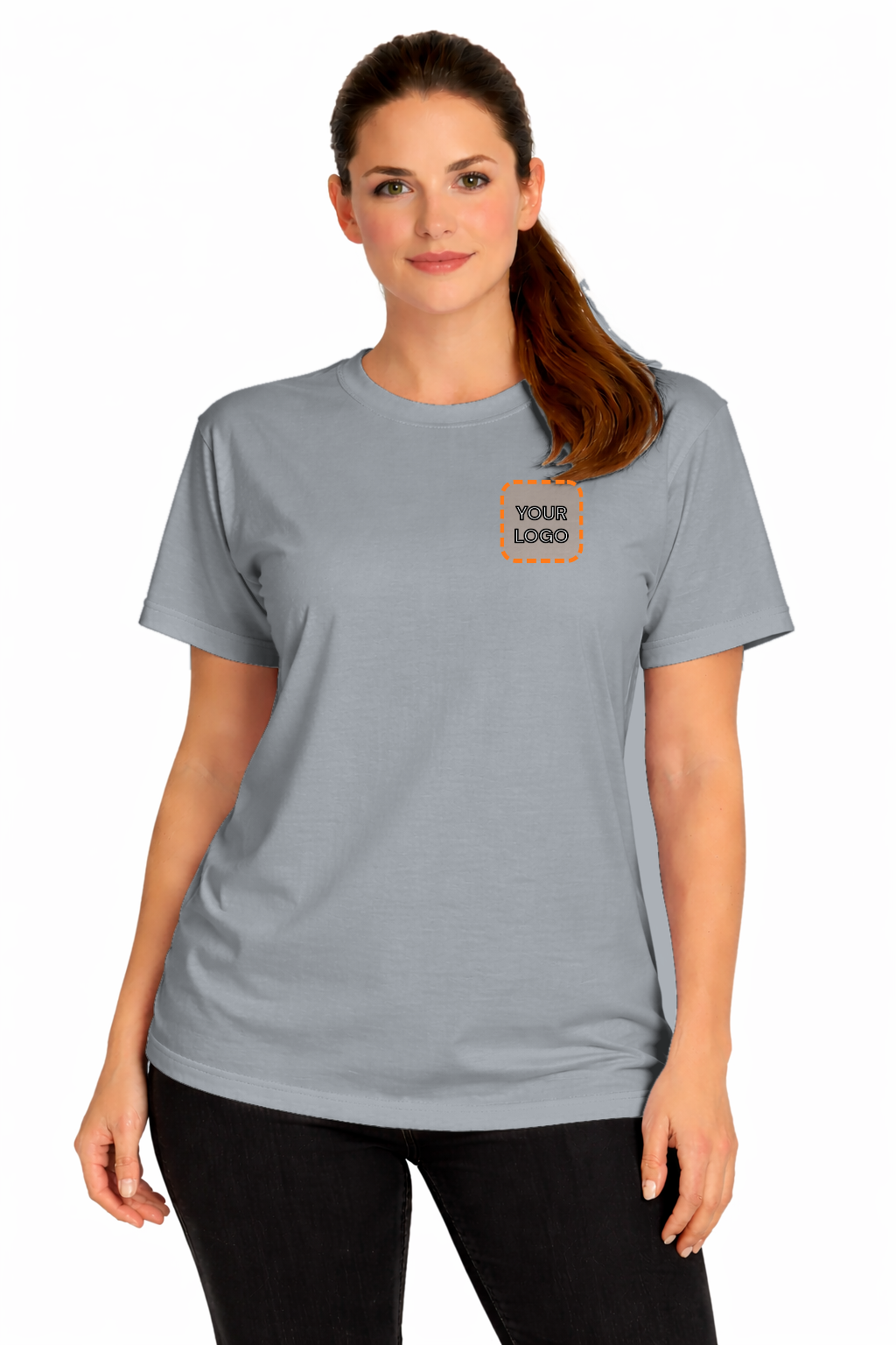 Sport Grey custom t-shirt for women - Fort Wayne printing, front view