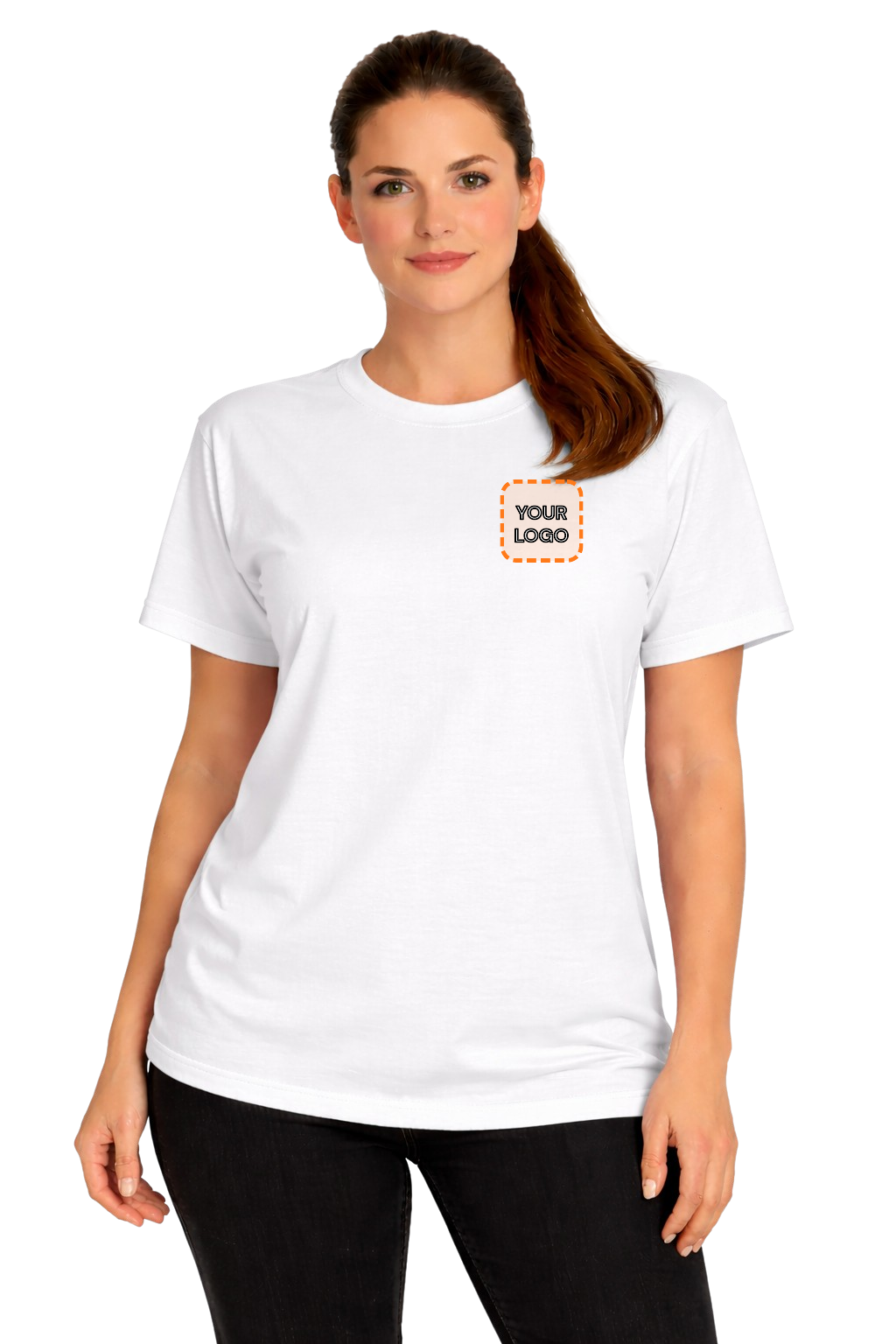 White custom t-shirt for women - Fort Wayne printing, front view